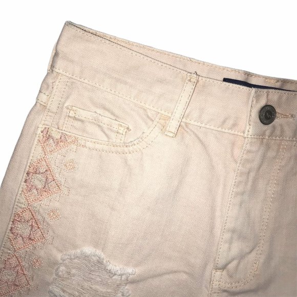 Hollister Peach Aztec High Rise Shorts 1 25 - Picture 2 of 8